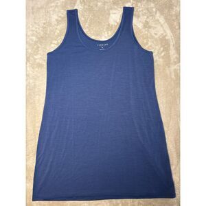 Unbound Merino Mini Tank Dress Womens XL Sail Blue NWOT